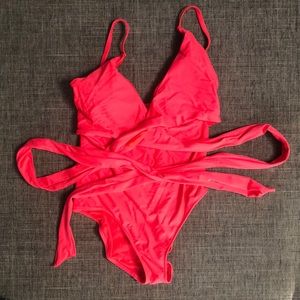 Aerie Tie One Piece Swimsuit